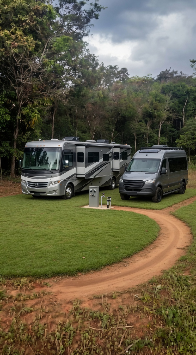 Projeto: espaço e ponto para motorhome